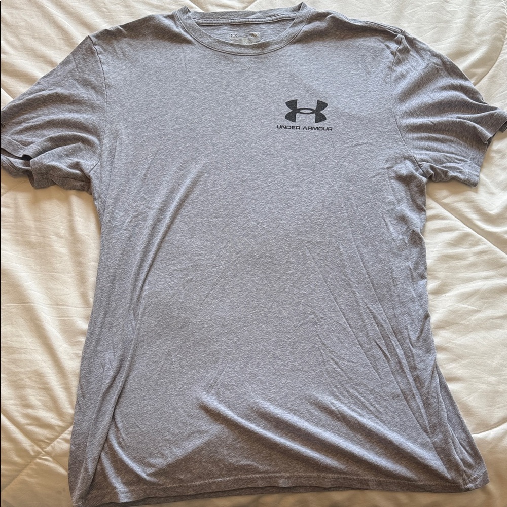 Under Armour Men's Heather Gray Short Sleeve Tee